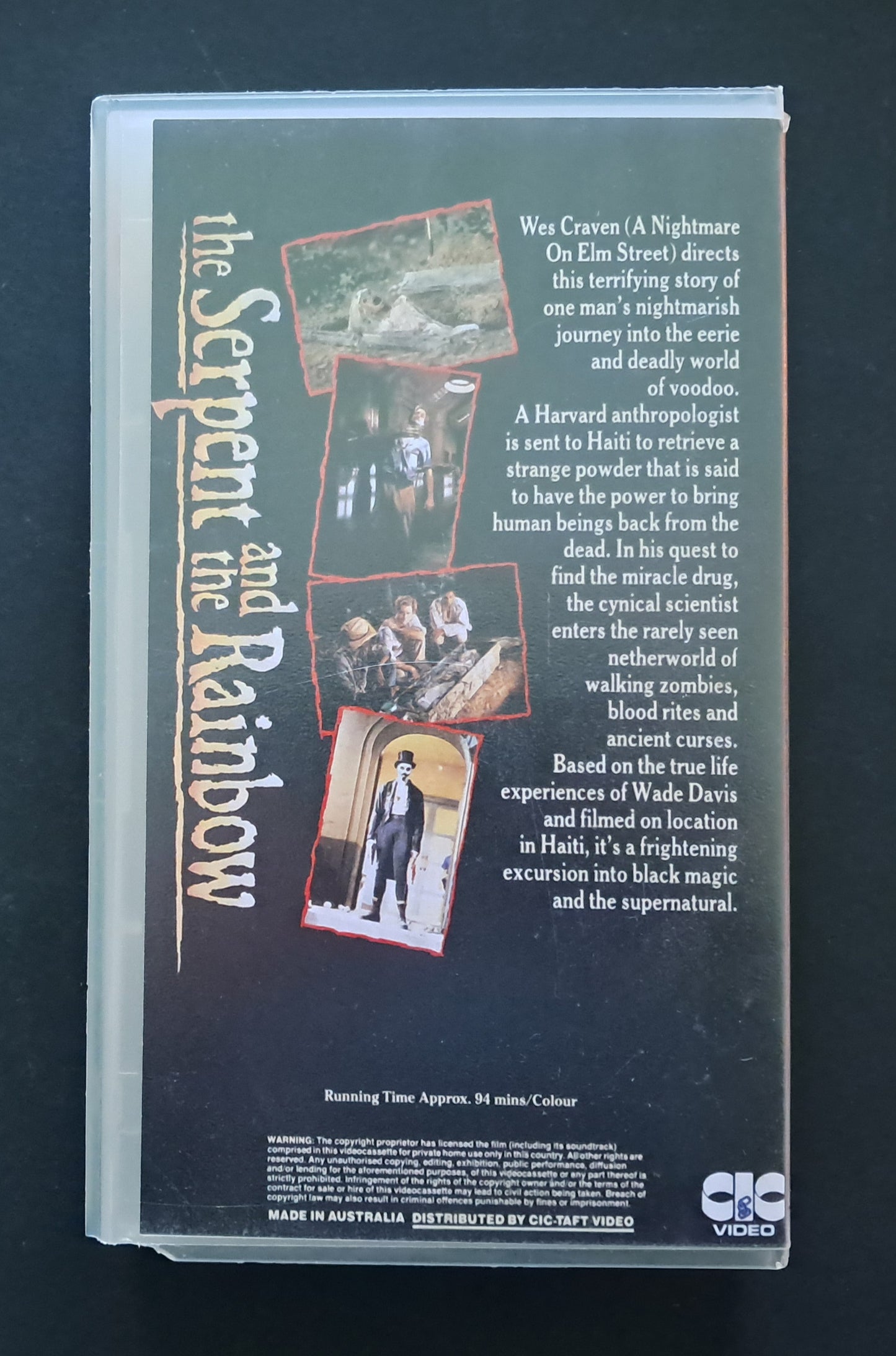 The Serpent and the Rainbow VHS (Wes Craven, 1988)