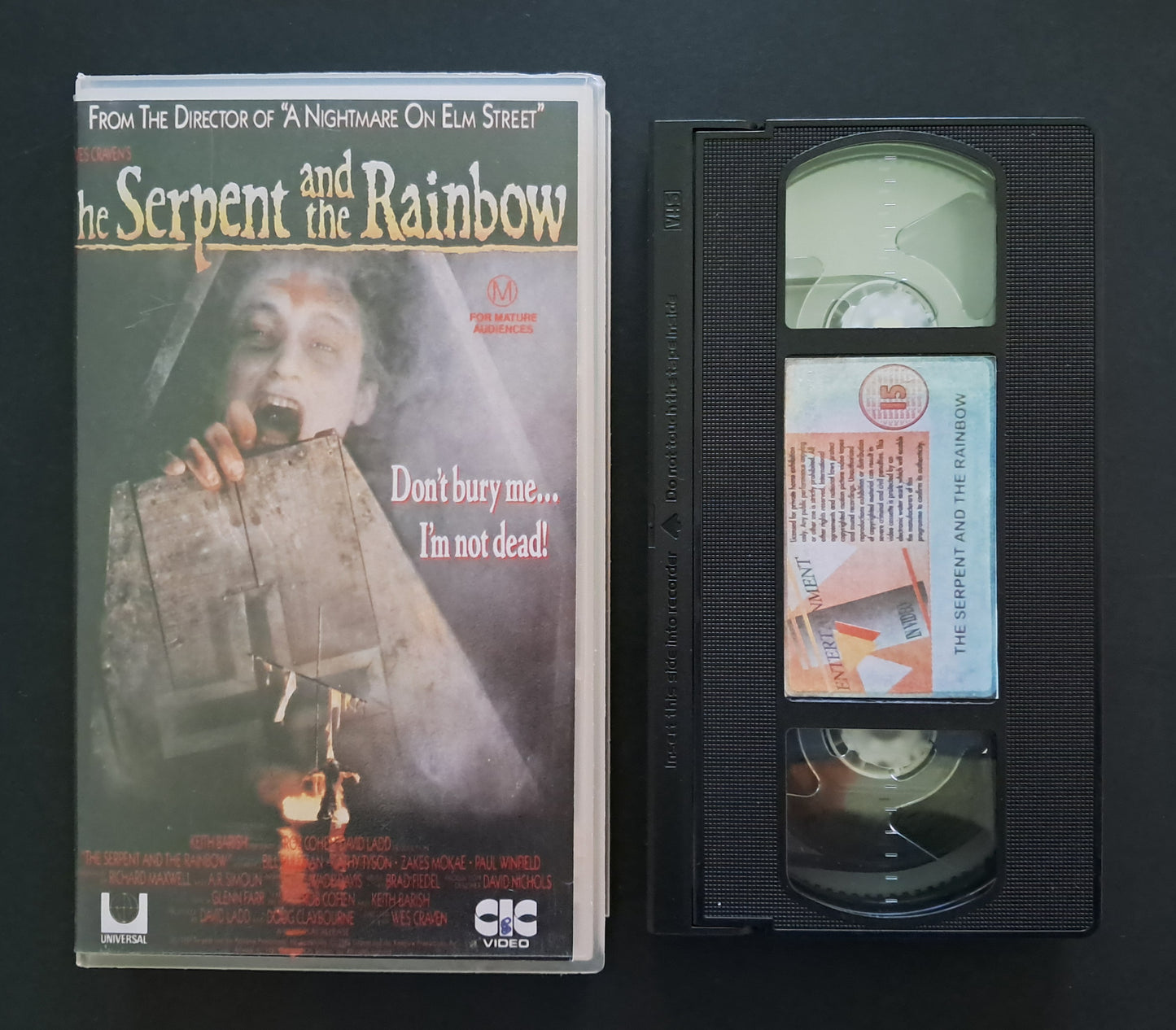 The Serpent and the Rainbow VHS (Wes Craven, 1988)
