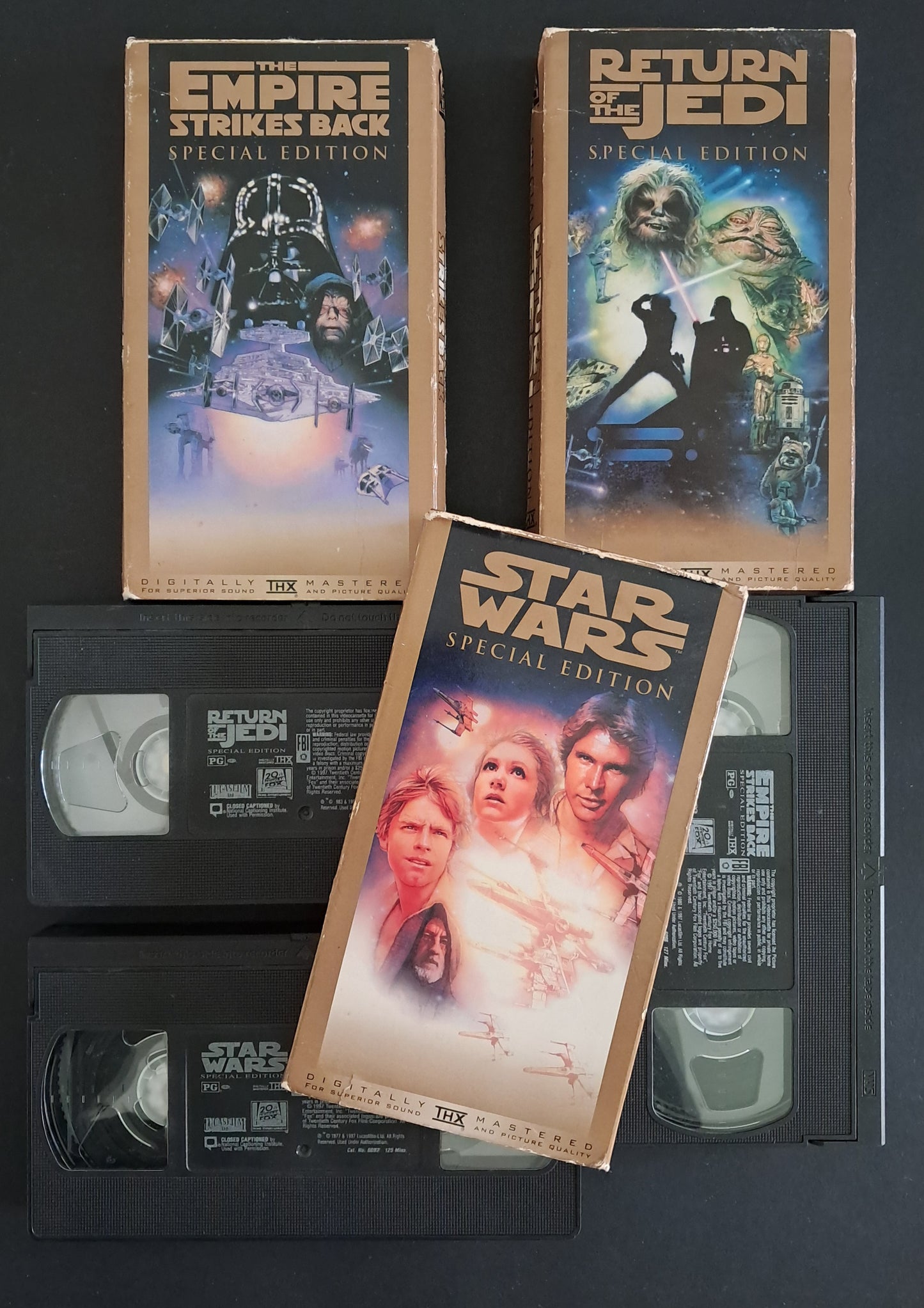 Star Wars Trilogy VHS (Episodes IV, V, VI, George Lucas)