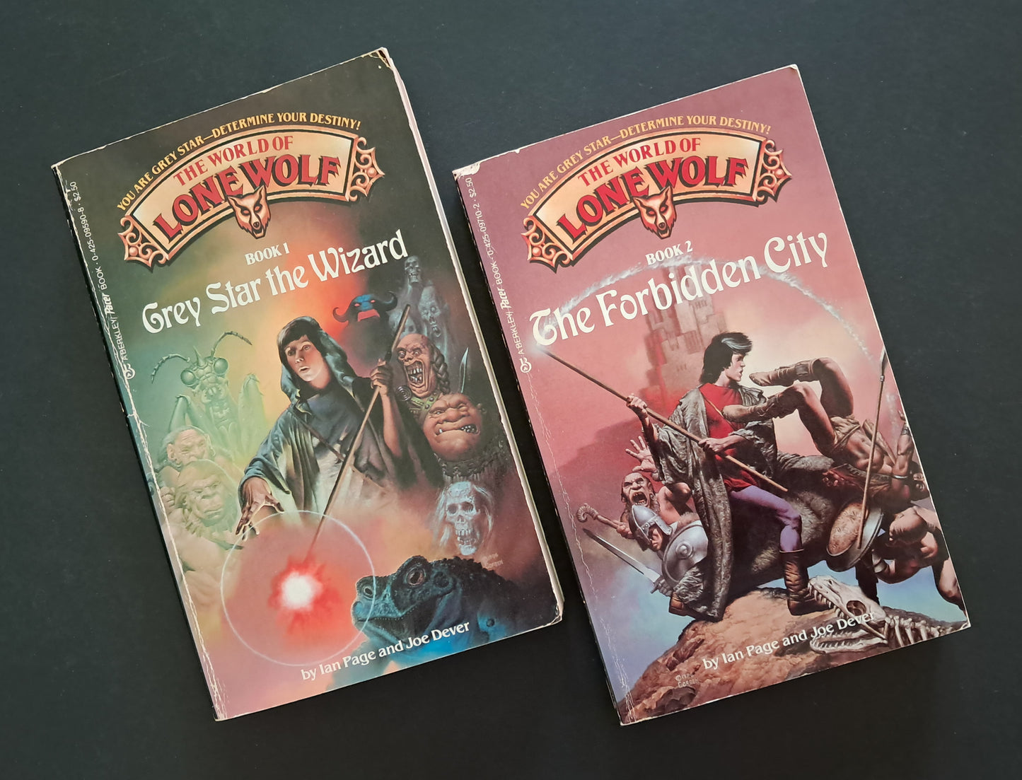 Lonewolf Gamebooks Grey Star the Wizard & The Forbidden City (Books 1 & 2)