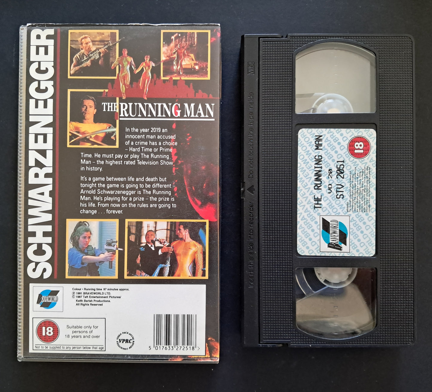 The Running Man VHS (Paul Michael Glaser, 1987)
