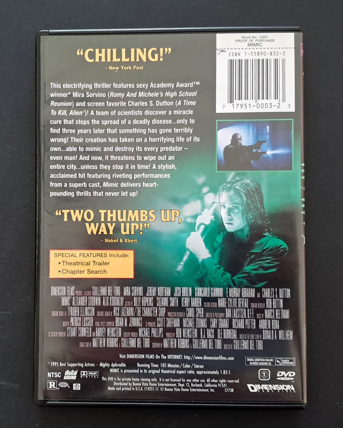 Mimic DVD (Guillermo Del Toro, 1997)
