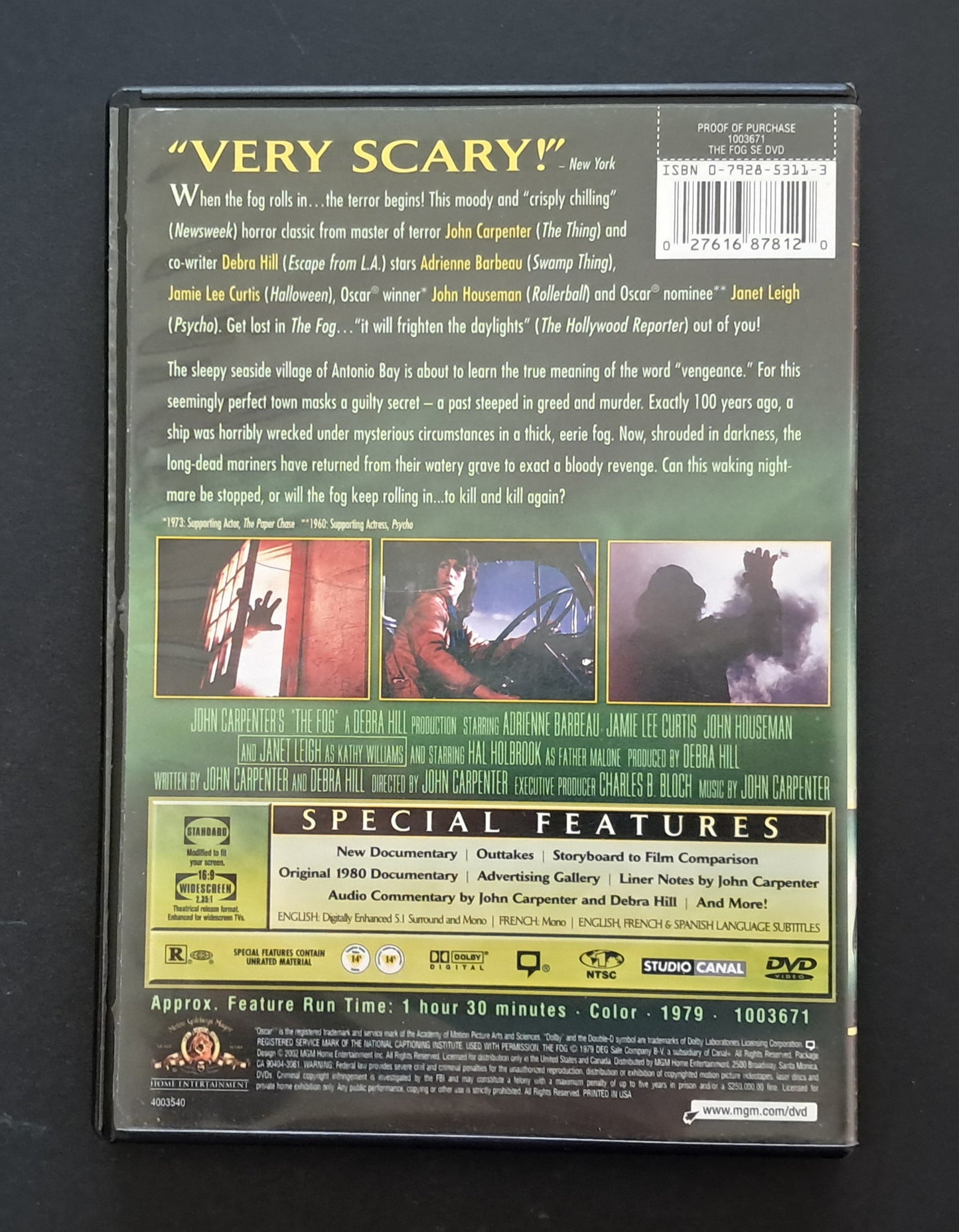 The Fog DVD (John Carpenter, 1980)