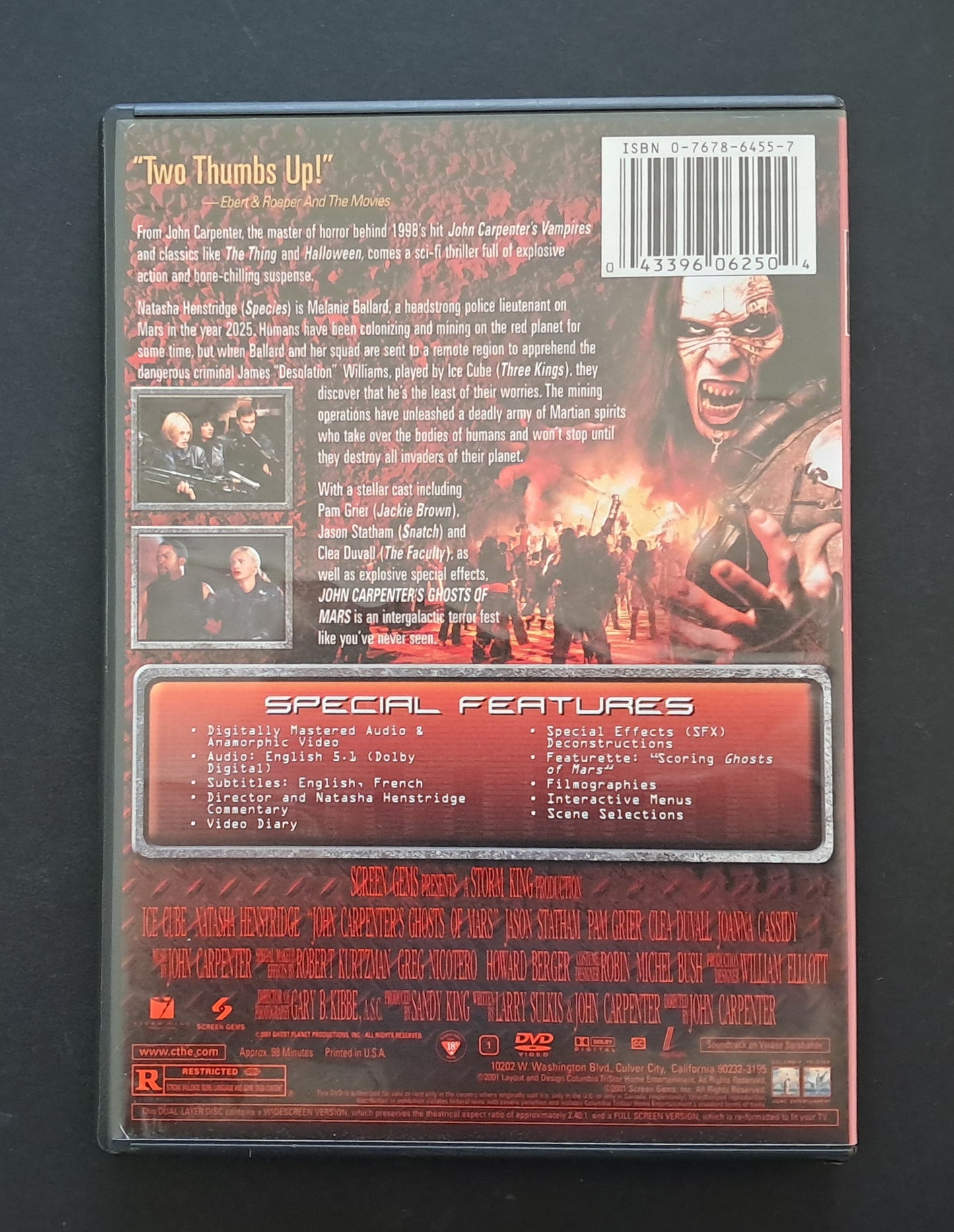 Ghosts of Mars DVD (John Carpenter, 2001)