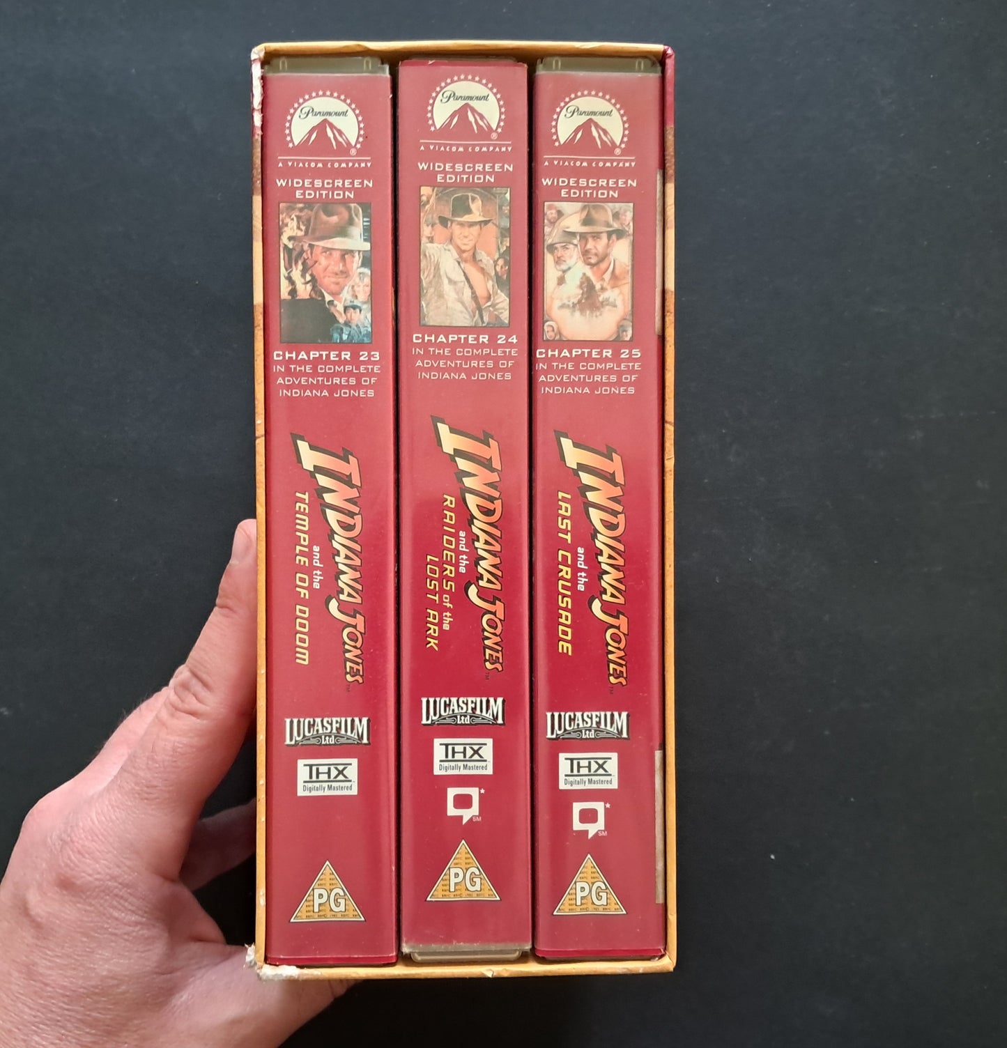 Indiana Jones VHS Trilogy Hard Case