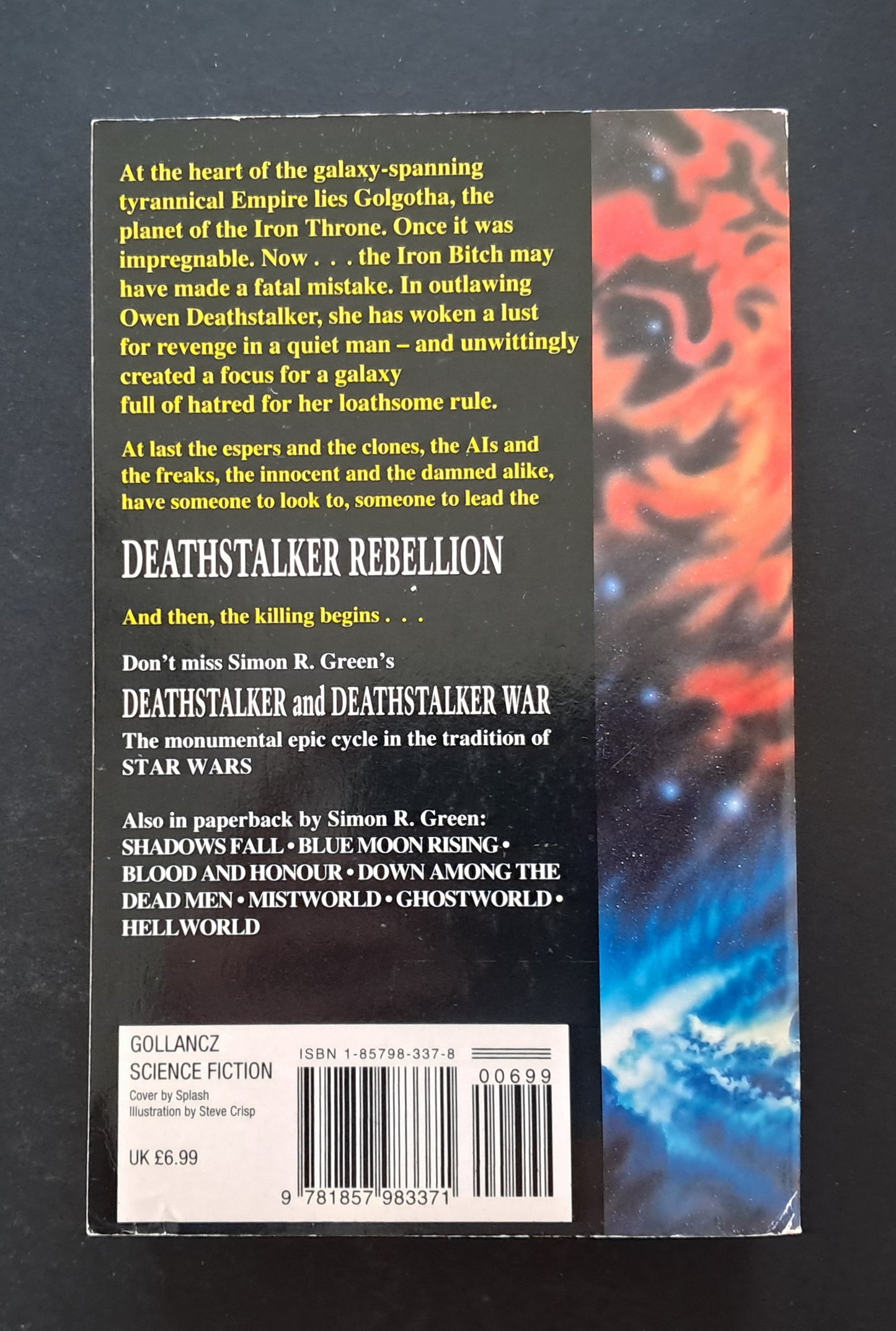 Deathstalker Rebellion paperback (Simon R. Green, Gollancz Science Fiction, 2004)