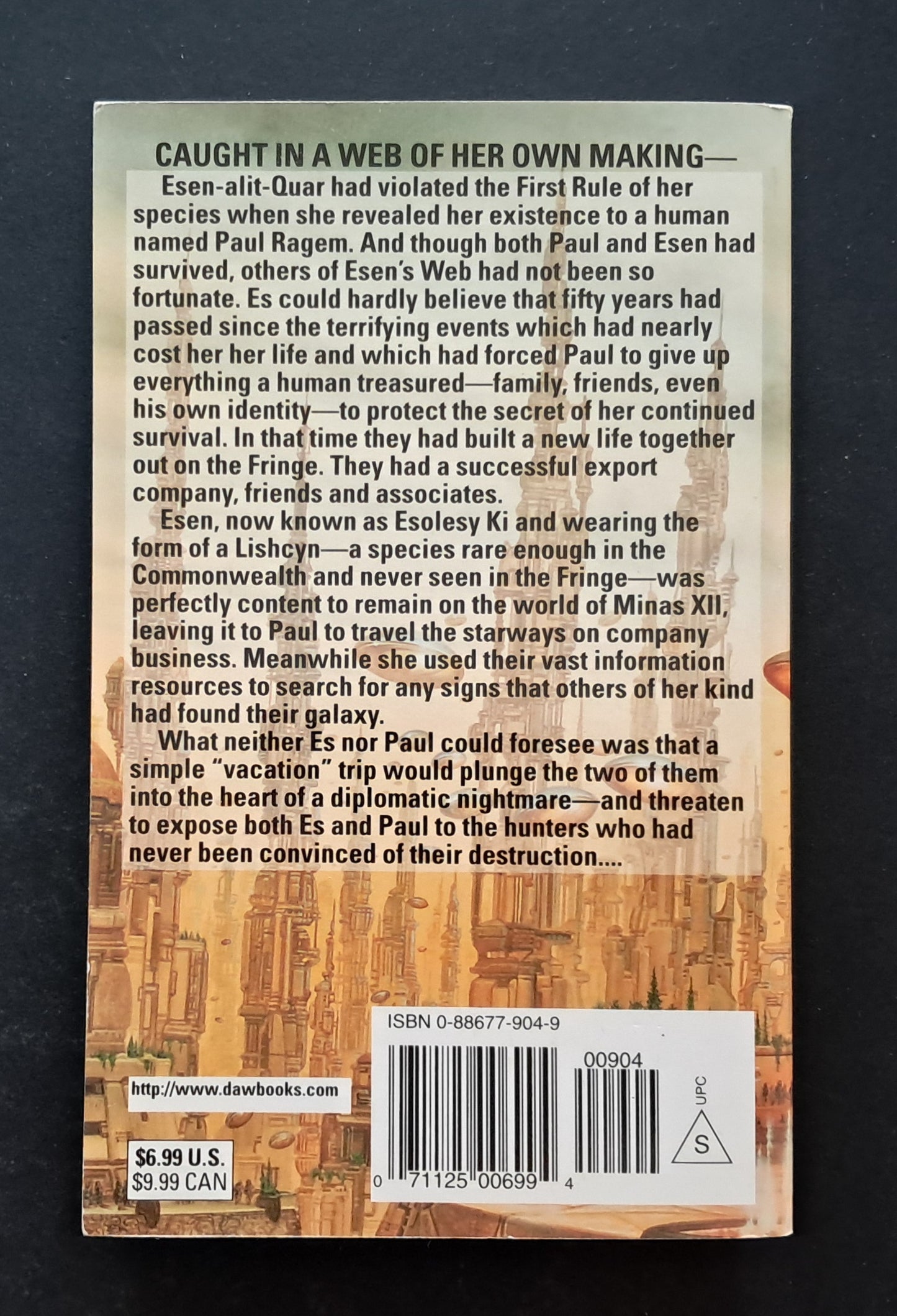 Changing Vision paperback (Julie E. Czerneda, DAW Science Fiction, 2000)