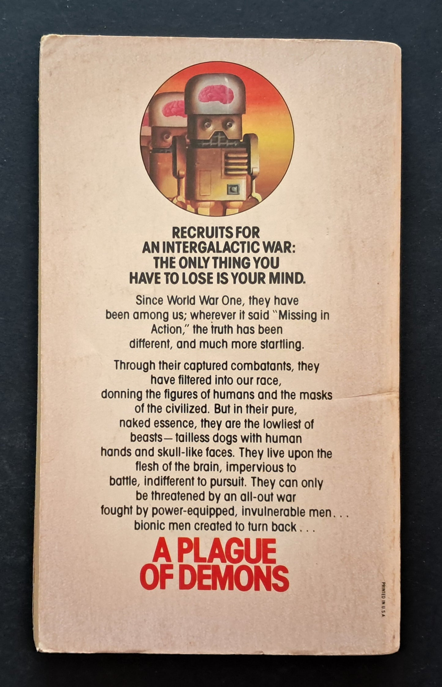 A Plague of Demons paperback (Keith Laumer, Pocket Science Fiction, 1979)