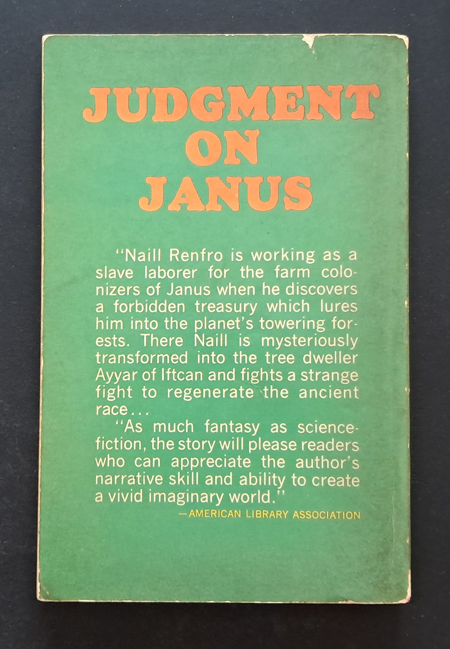 Judgment on Janus Paperback (Andre Norton, ACE Publications, 1963)