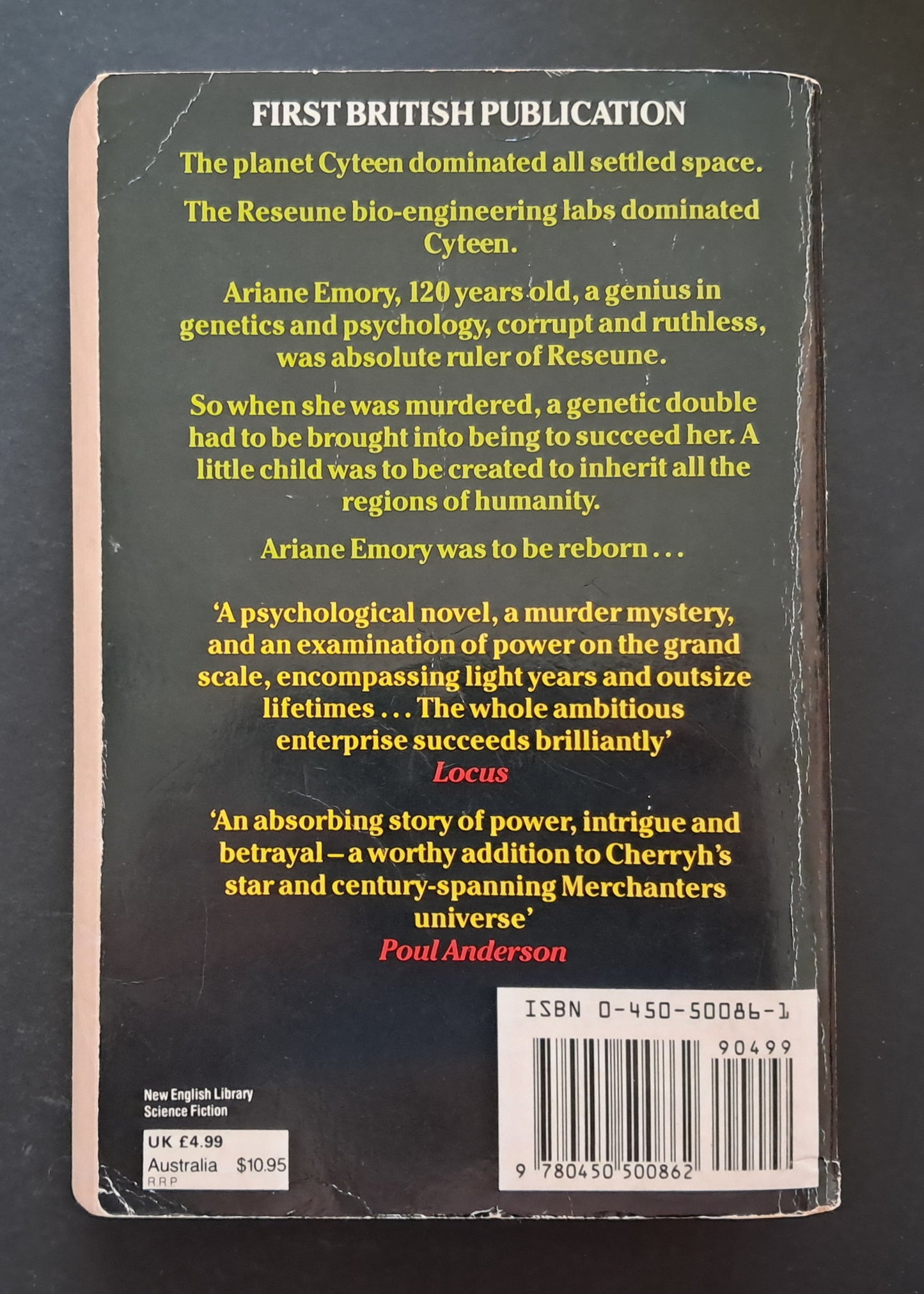 Cyteen Paperback ((C.J.Cheeyh, New English Library, 1988)