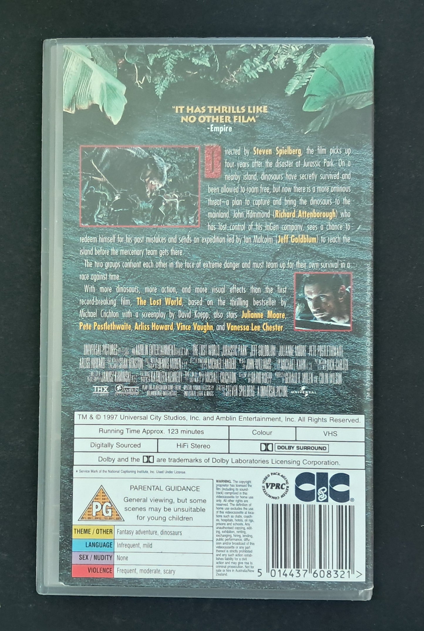 Jurassic Park: Lost World VHS (Steven Spielberg, 1997)