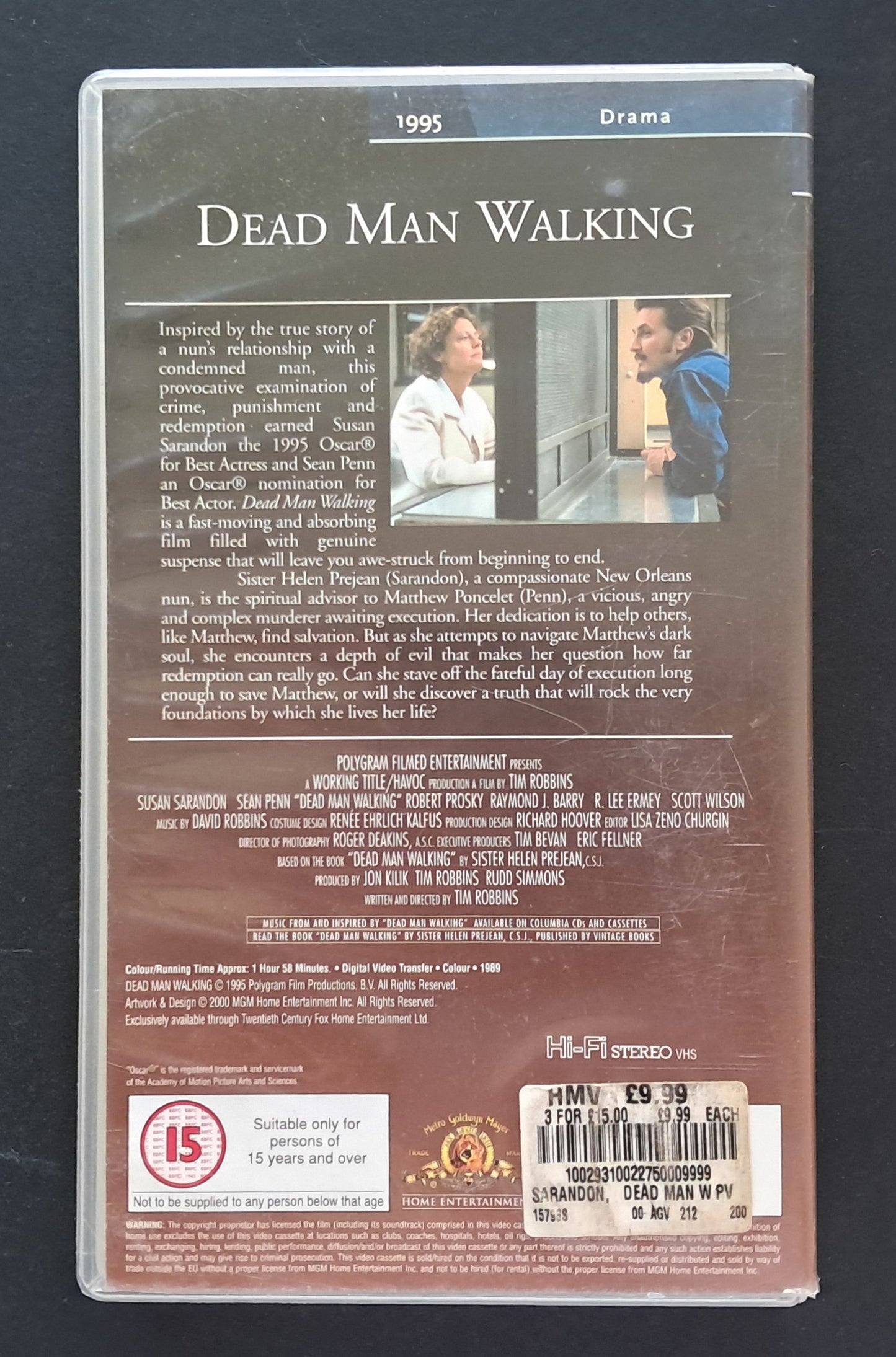 Dead Man Walking VHS (Tim Robbins, 1995)