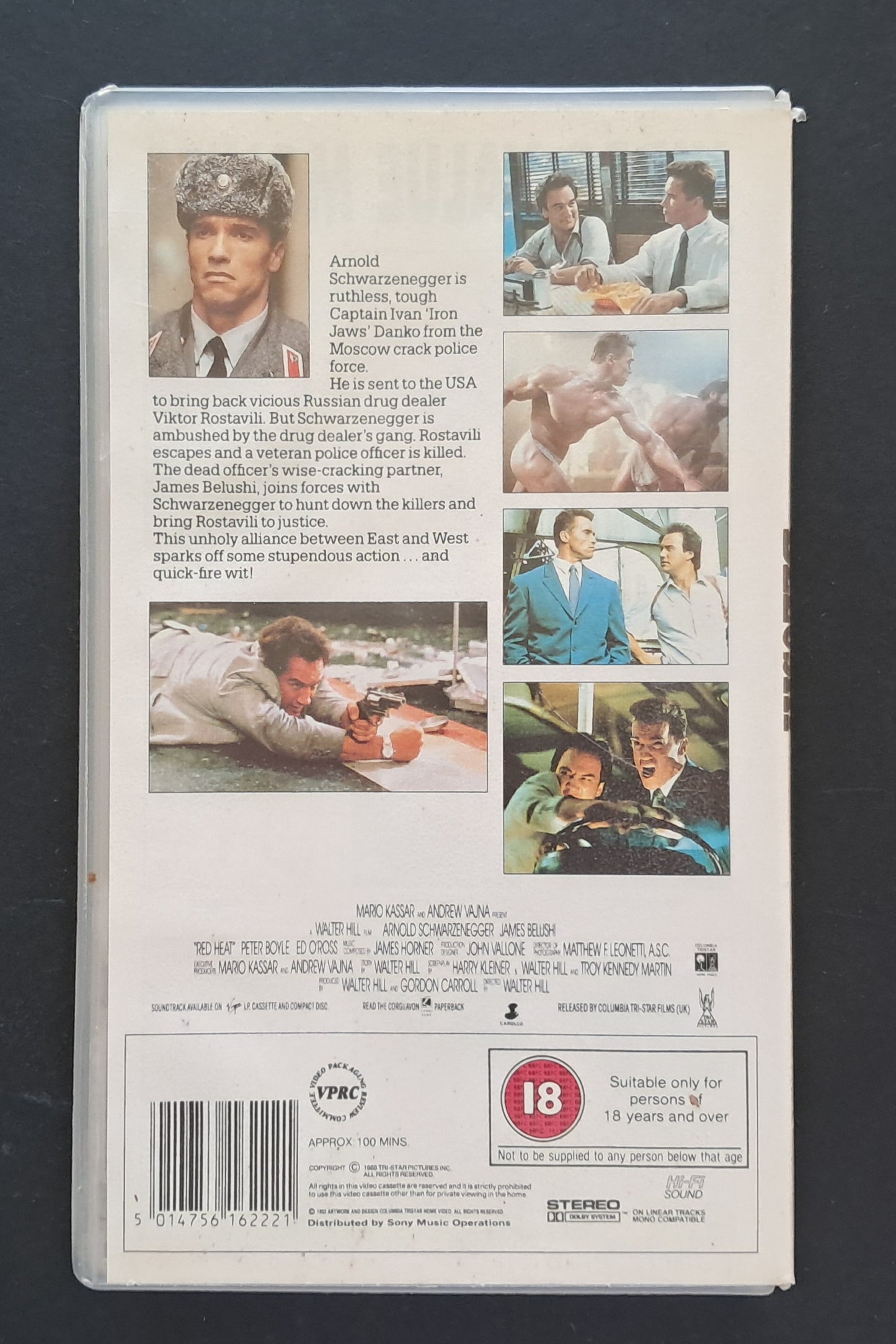 Red Heat VHS (Walter Heat, 1988)