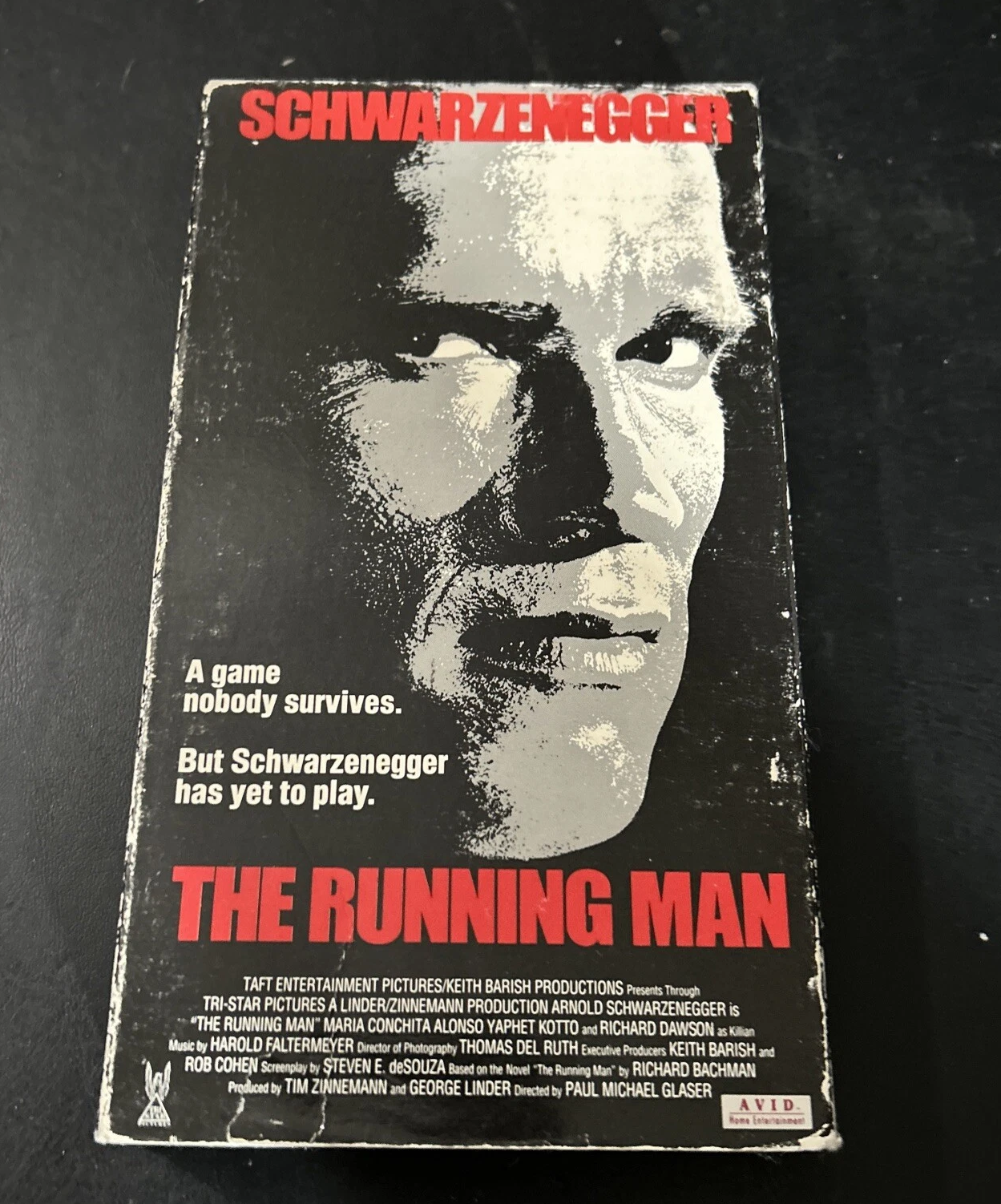 The Running Man VHS (Paul Michael Glaser, 1987)