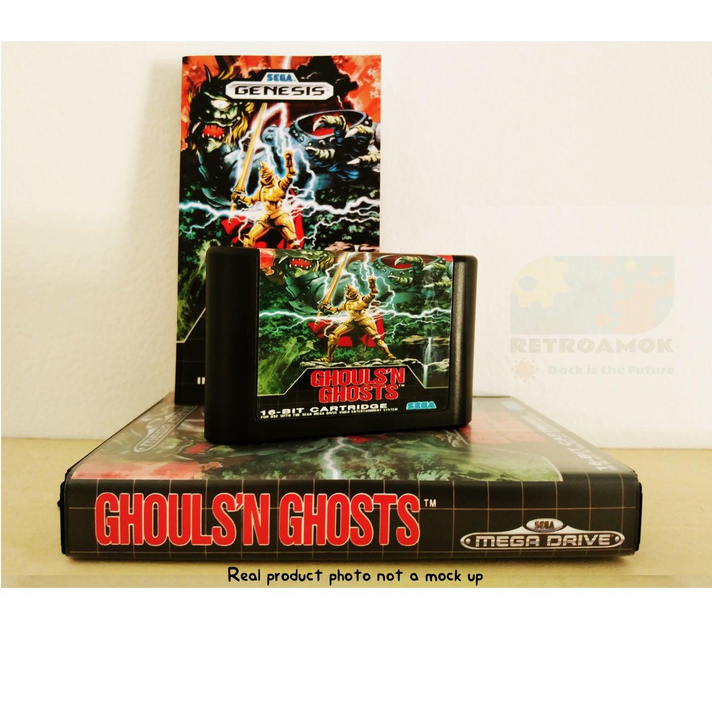 Ghouls n' Ghosts (Sega Mega Drive 2, 1989, Boxed, PAL)