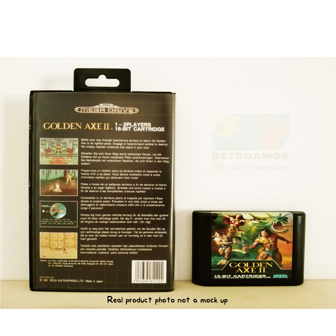 Golden Axe 2 (Sega Mega Drive 2, 1992, Boxed, PAL)