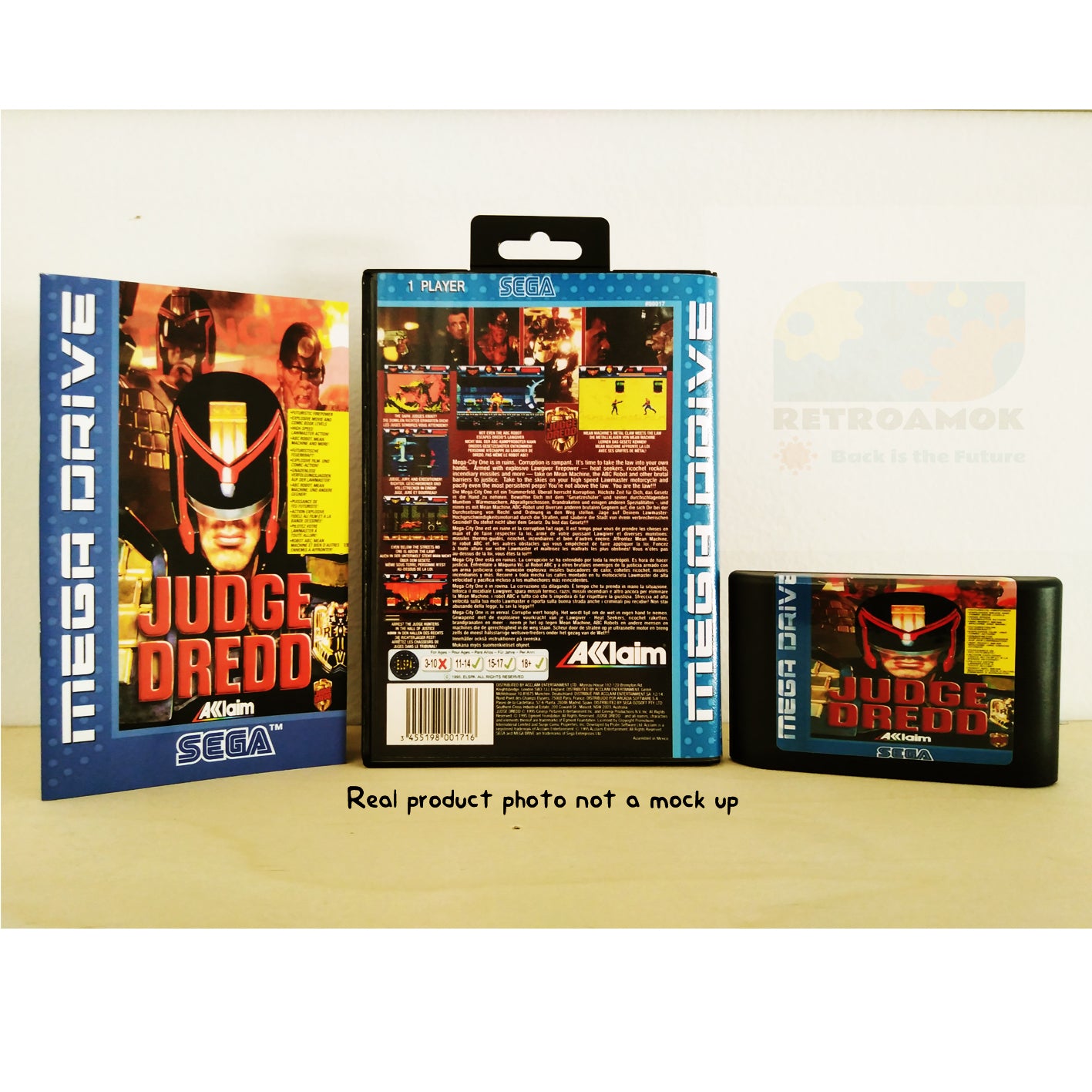 Judge Dredd (Sega Mega Drive 2, 1995, Boxed, Manual, PAL)