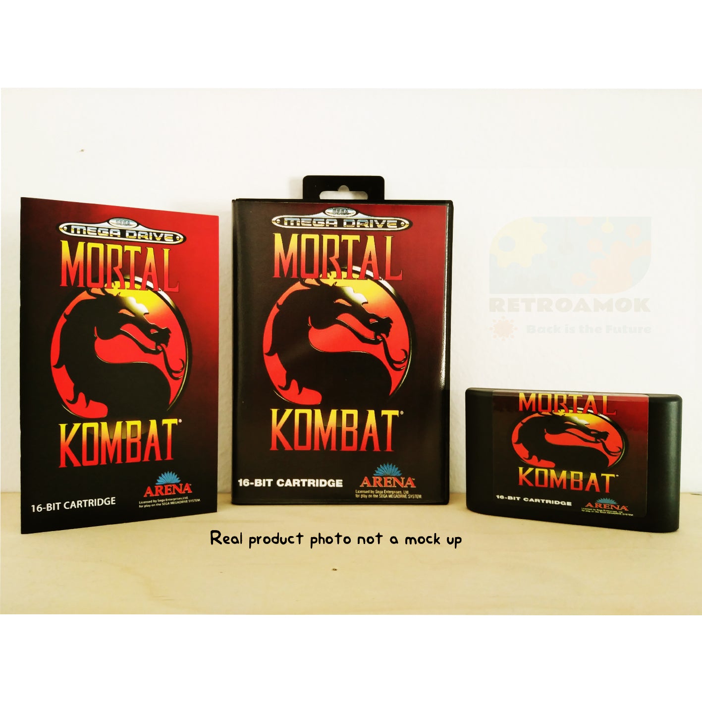 Mortal Kombat (Sega Mega Drive 2, 1992, Boxed, Manual, PAL)