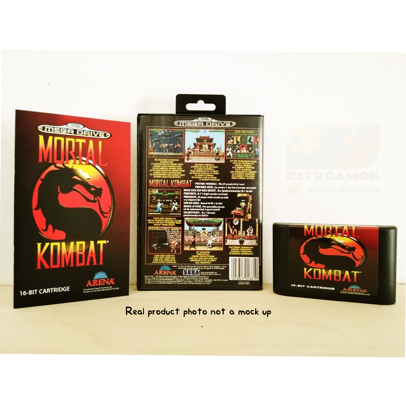 Mortal Kombat (Sega Mega Drive 2, 1992, Boxed, Manual, PAL)