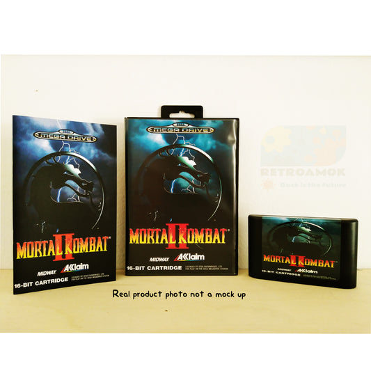 Mortal Kombat 2 (Mega Drive 2, 1993, Boxed, Manual,  PAL)