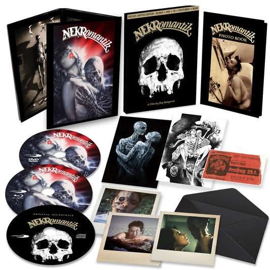 Nekromantik DELUXE EDITION : BLURAY & DVD + CD + POSTCARDS + POLAROIDS + PHOTO BOOK (RUSTBLADE)