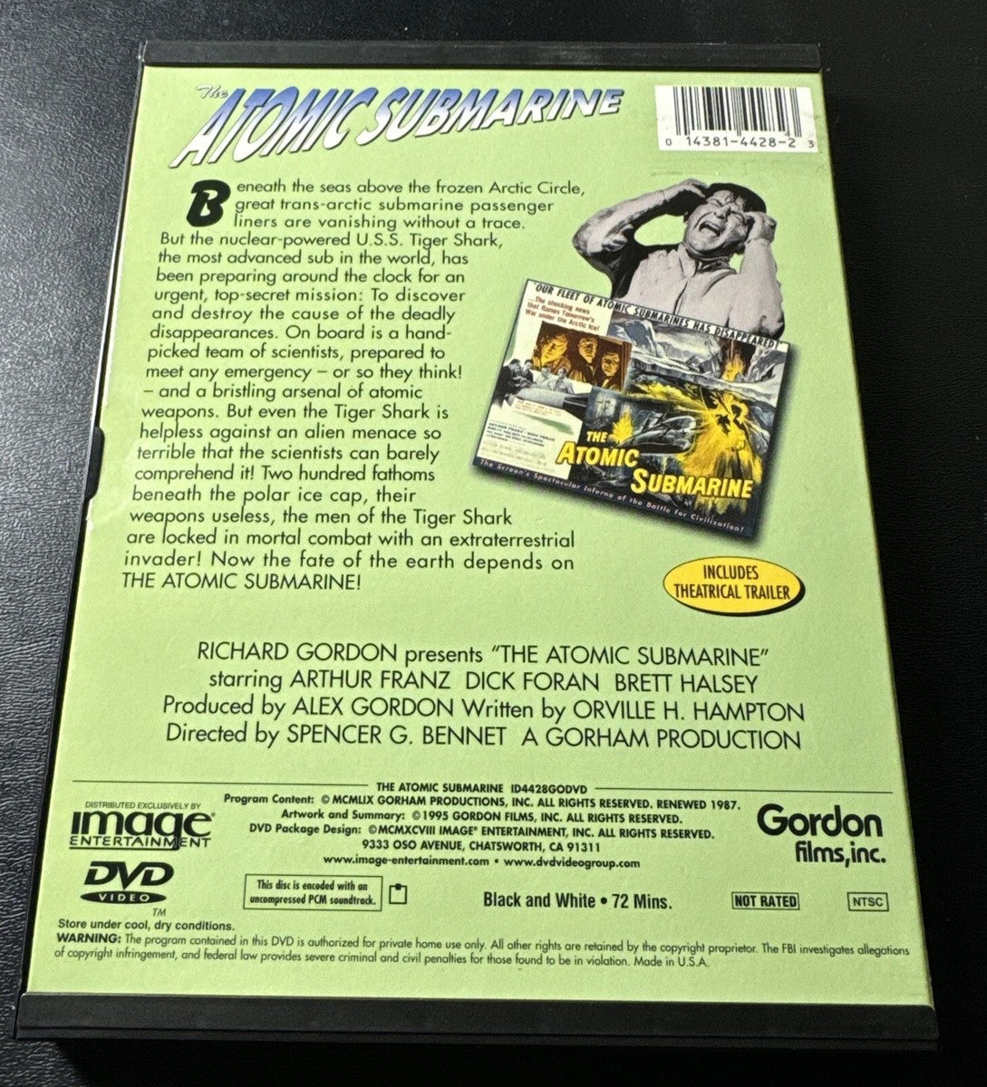 The Atomic Submarine DVD (Spencer Gordon 1959)