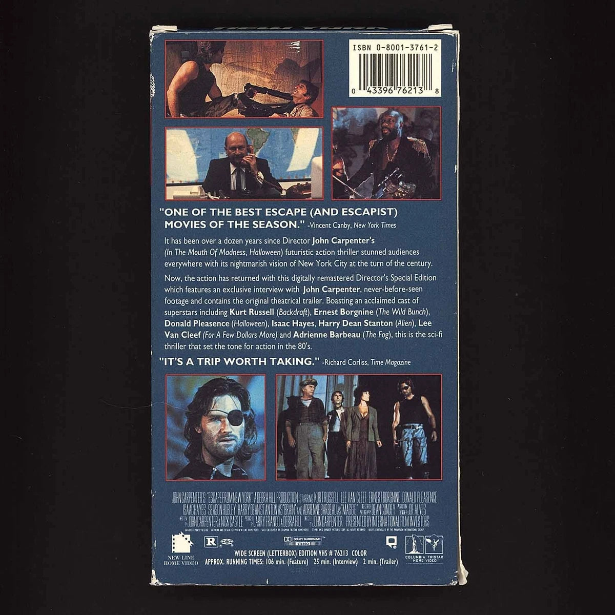 Escape from New York VHS (John Carpenter, 1982)