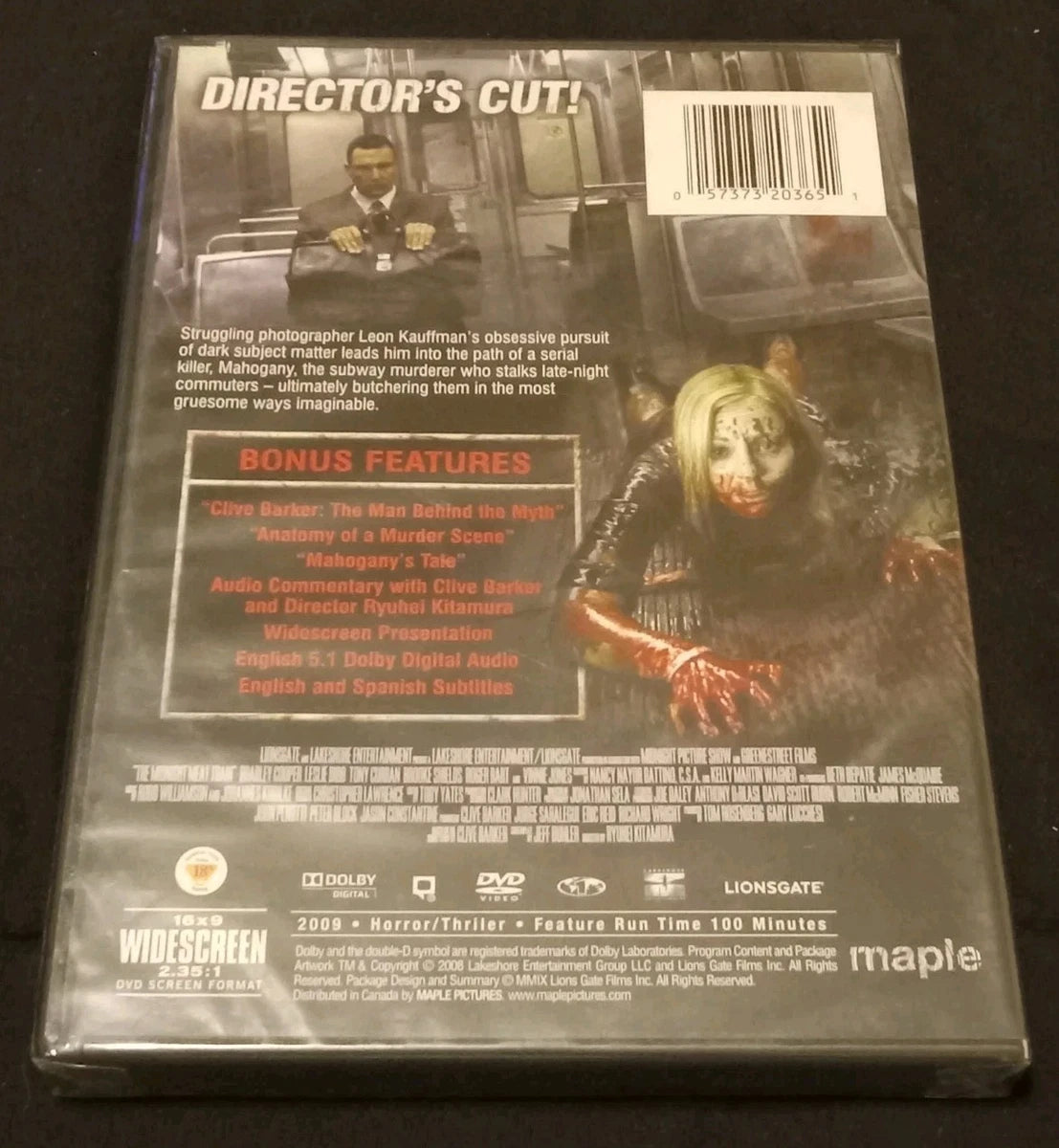 Midnight Meat Train DVD (Ryûhei Kitamura, 2008)