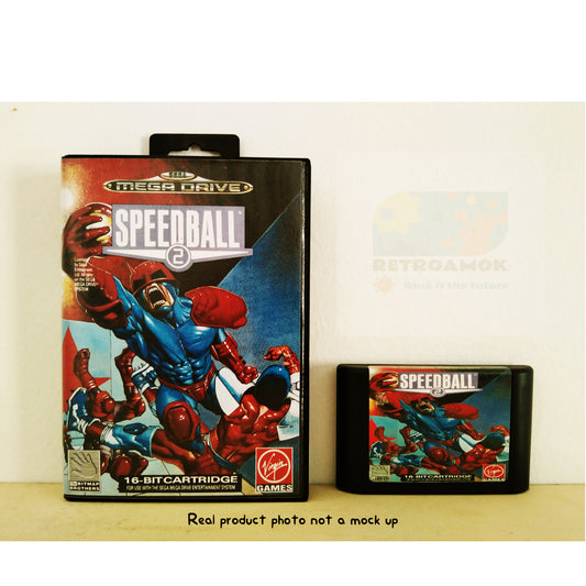 Speedball 2: Brutal Deluxe (Sega Mega Drive 2, 1990, Boxed, PAL)