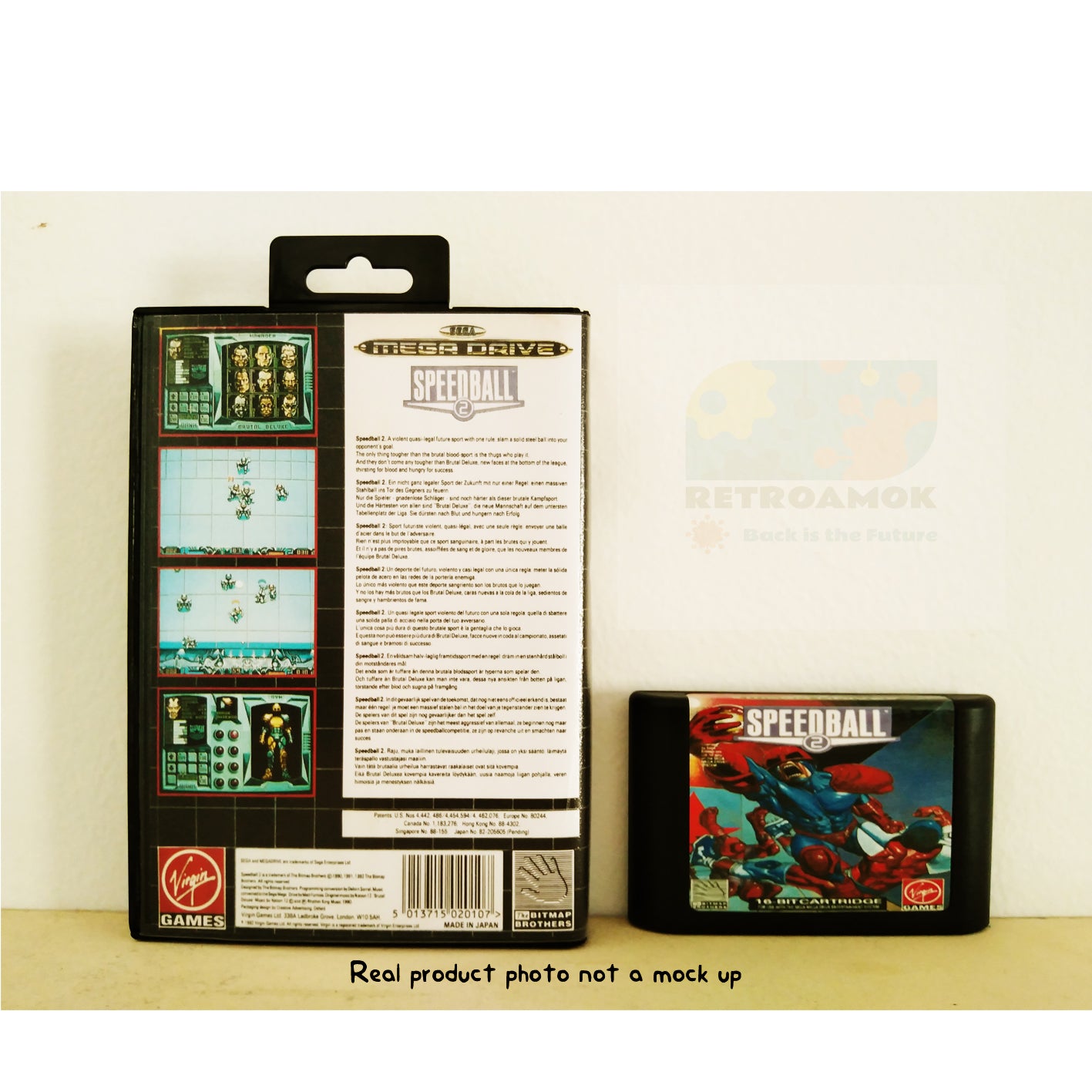 Speedball 2: Brutal Deluxe (Sega Mega Drive 2, 1990, Boxed, PAL)