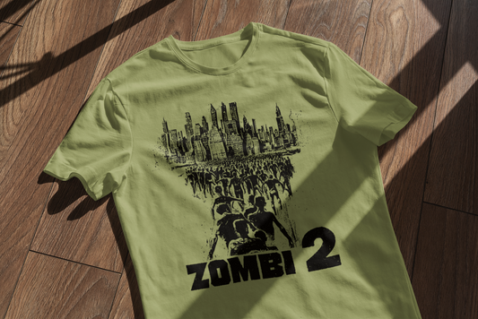 Zombi 2 VHS Cover Inspired T-Shirt (Χακί)