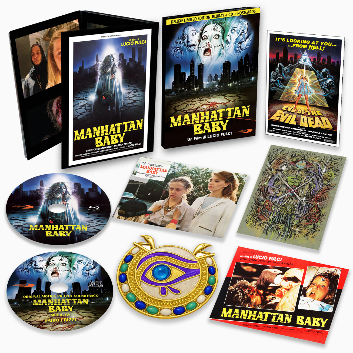 Manhattan Baby - Limited edition Blu ray + CD + Postcards + Gadget Lucio Fulci (Rustblade)