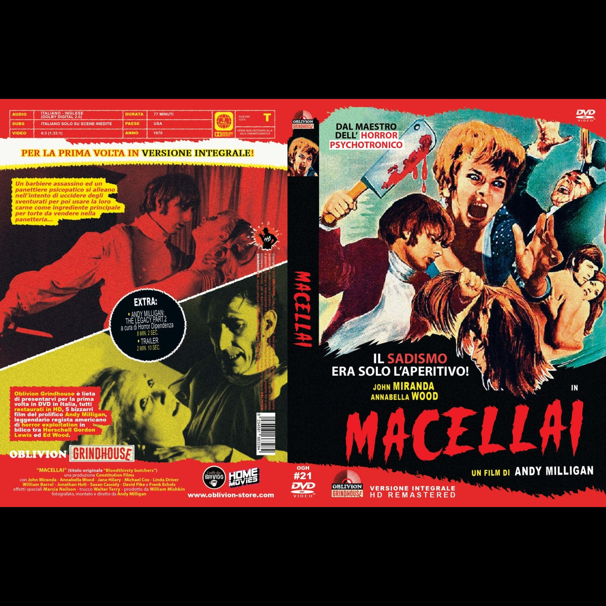 Macellai aka Bloodthirsty Butchers DVD (OBLIVION GRINDHOUSE)
