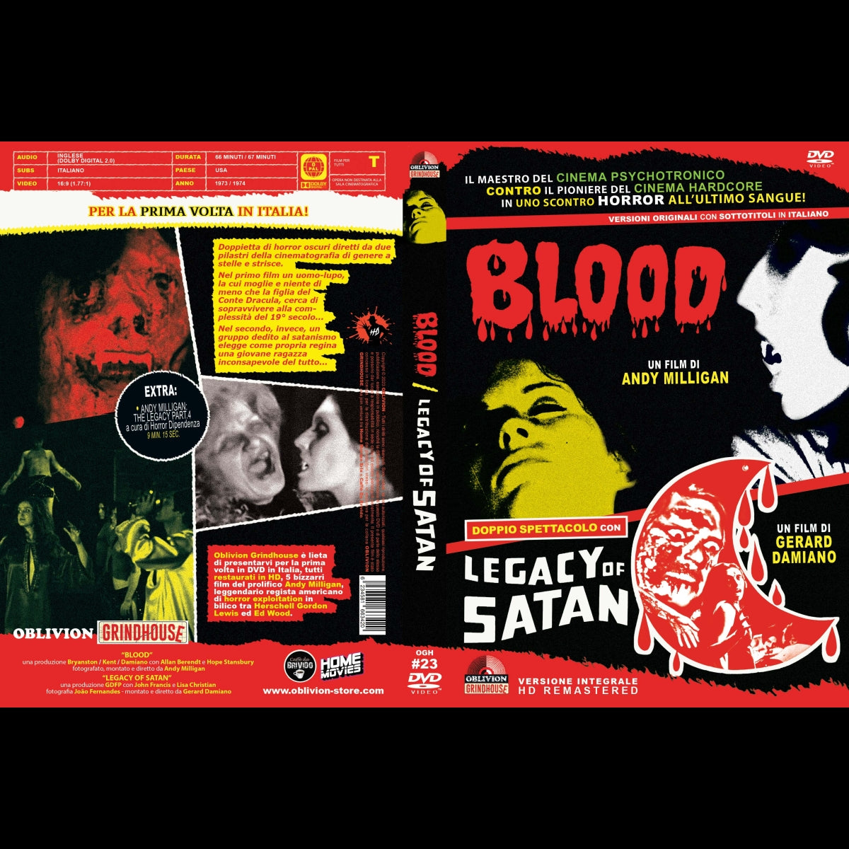 Blood & Legacy of Satan DVD (OBLIVION GRINDHOUSE)