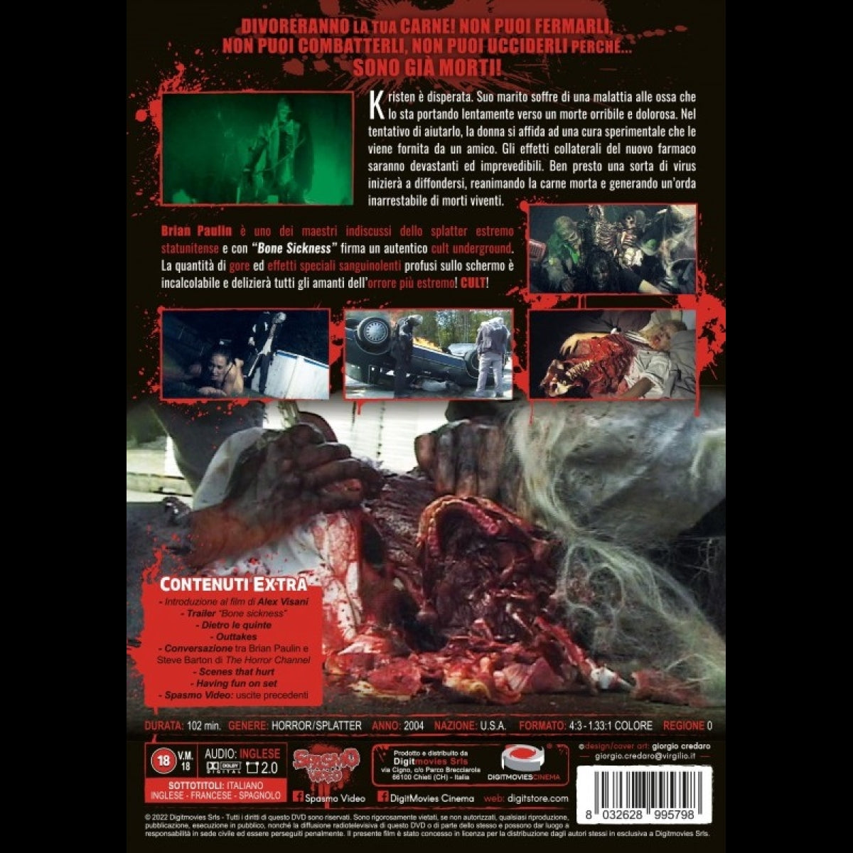 The Bone Sickness DVD (SPASMO VIDEO)