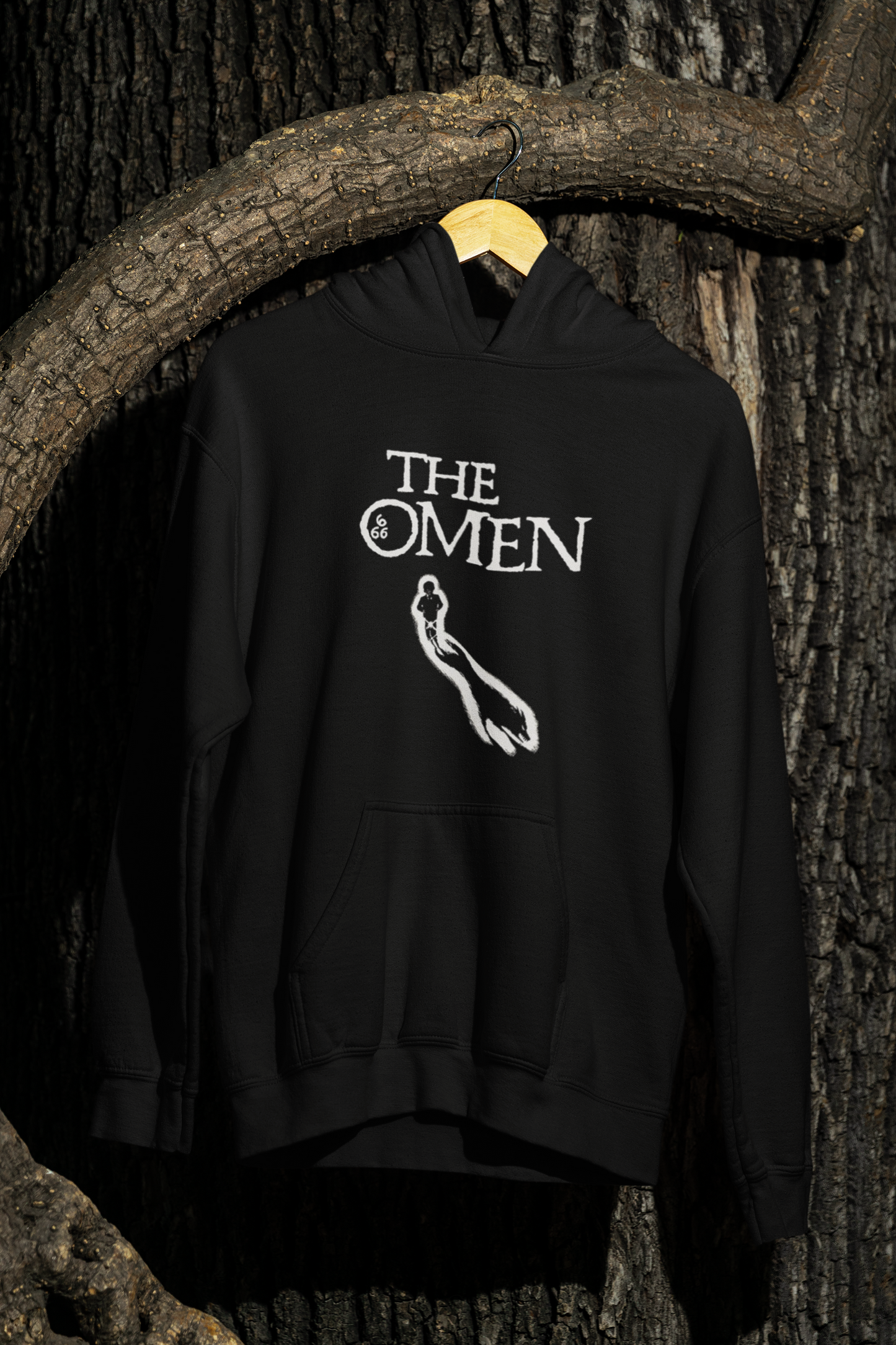 The Omen 1976 Poster Inspired Hoodie - Black